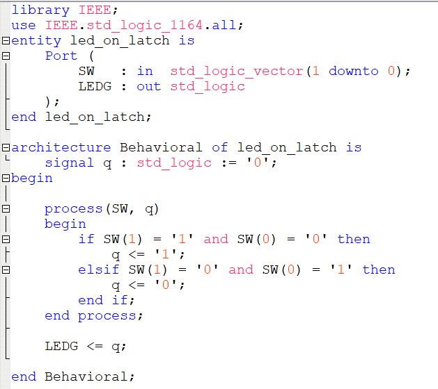 Sequentielle Logik Code